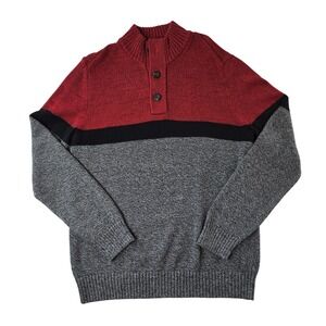 American Eagle Outfitters Mens Sweater L Seriously Soft Color Block Knit